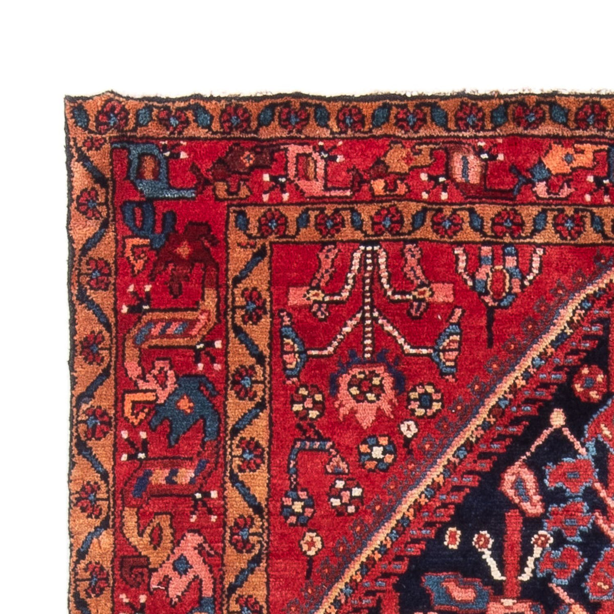 Perski dywan - Nomadyczny - 144 x 114 cm - ciemnoniebieski