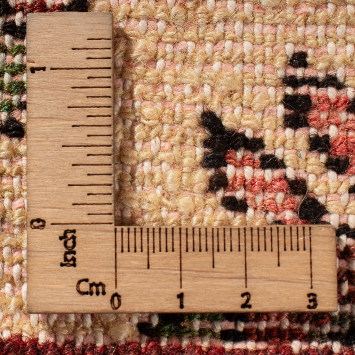 Perski dywan - Nomadyczny - 68 x 52 cm - kremowy