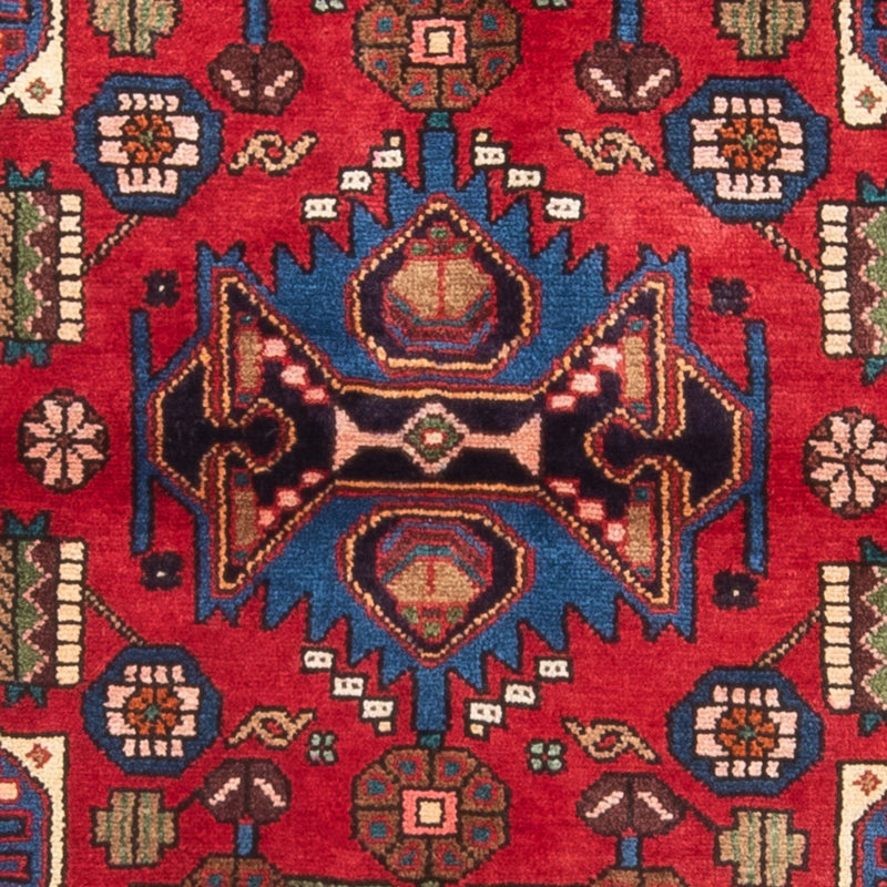 Perski dywan - Nomadyczny - 165 x 101 cm - czerwony