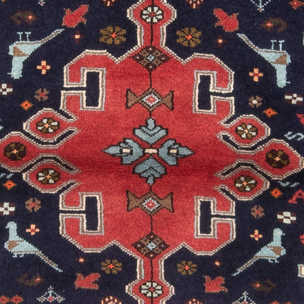 Perski dywan - Nomadyczny - 150 x 100 cm - ciemnoniebieski