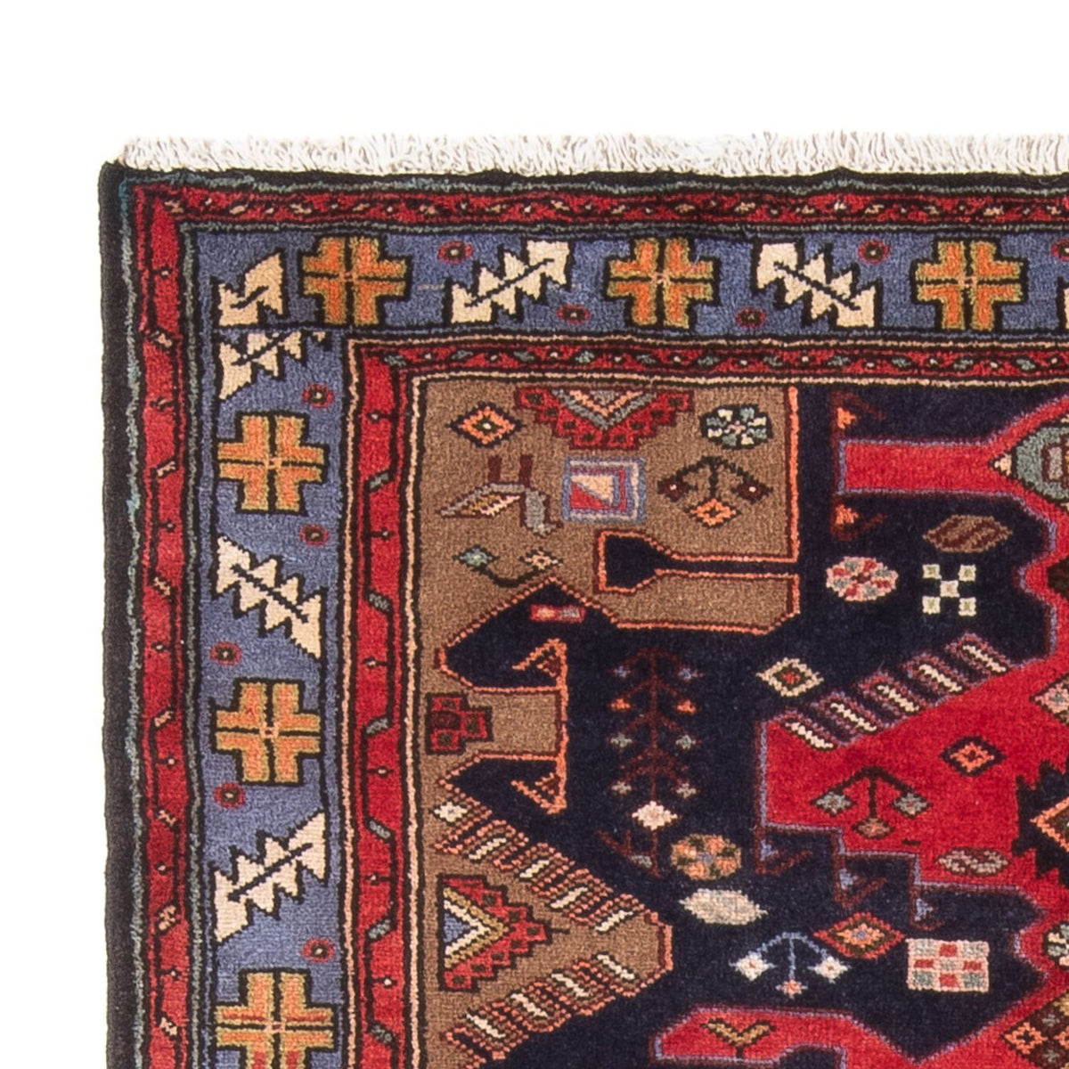 Perski dywan - Nomadyczny - 161 x 110 cm - ciemnoniebieski