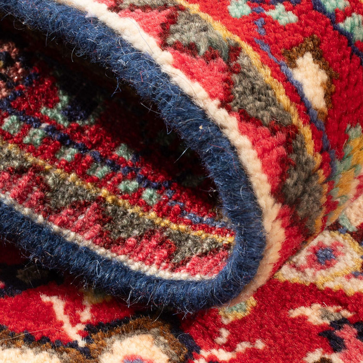 Perski dywan - Nomadyczny - 82 x 54 cm - ciemnoniebieski