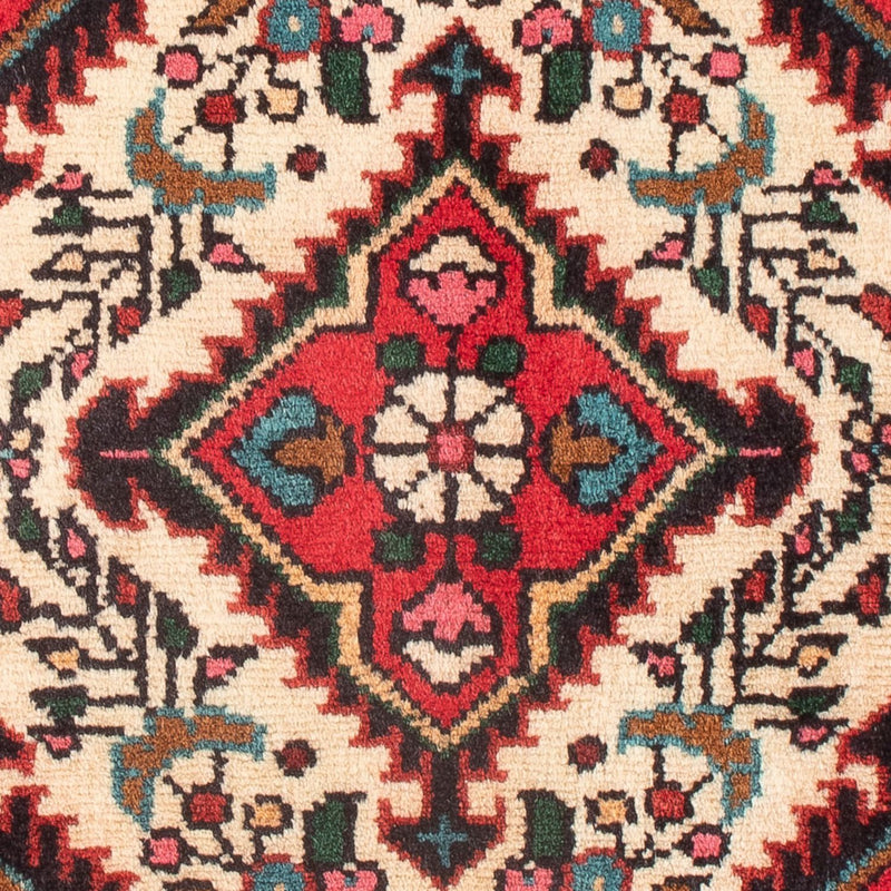 Perski dywan - Nomadyczny - 62 x 47 cm - kremowy