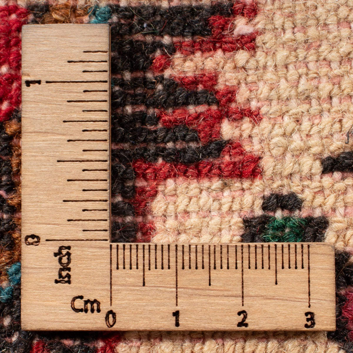 Perski dywan - Nomadyczny - 64 x 47 cm - kremowy