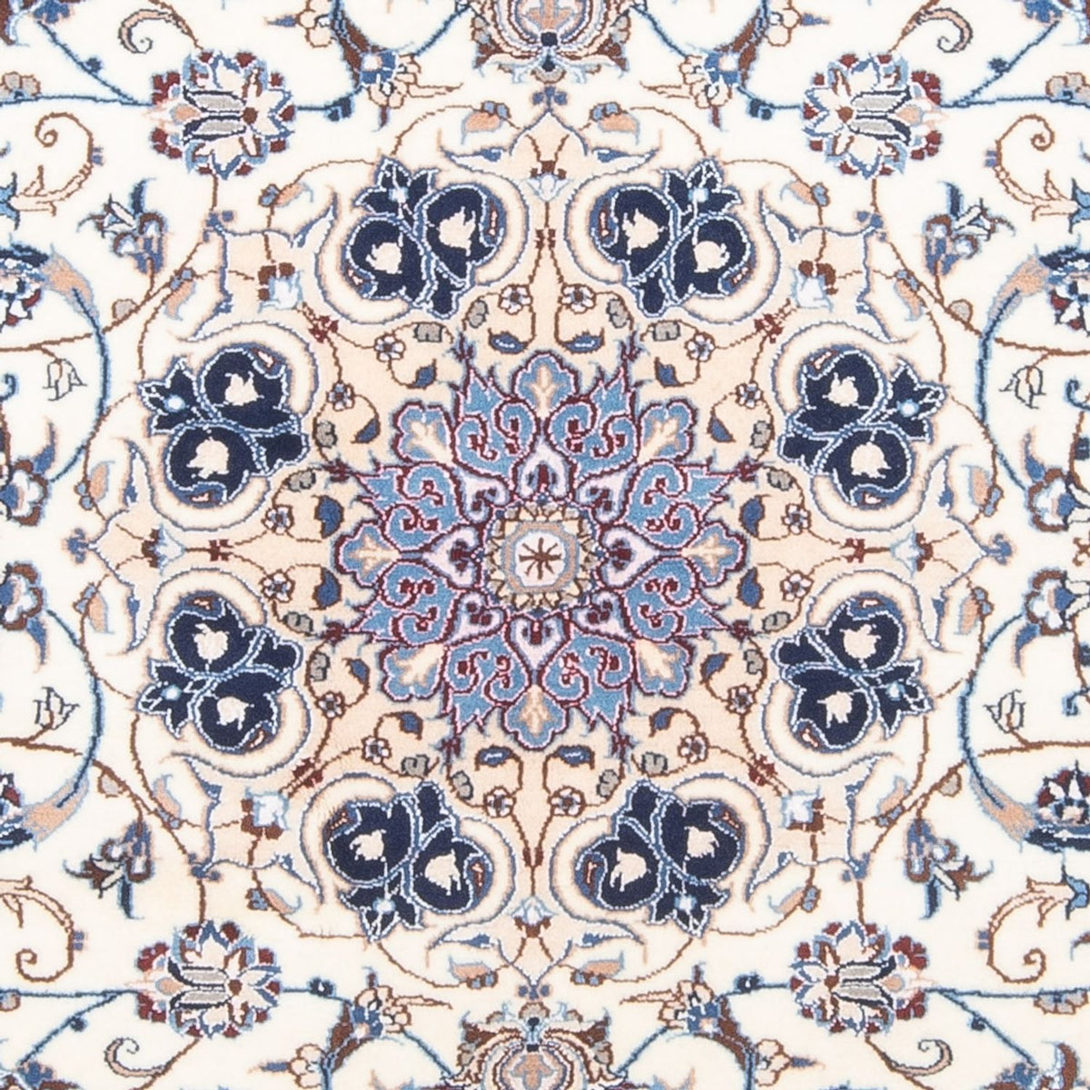 Dywan perski - Nain - Królewski - 197 x 130 cm - kremowy