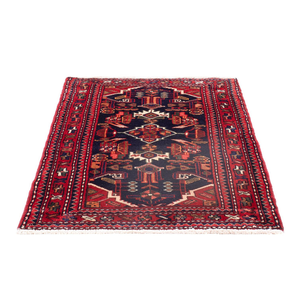 Perski dywan - Nomadyczny - 129 x 74 cm - ciemnoniebieski