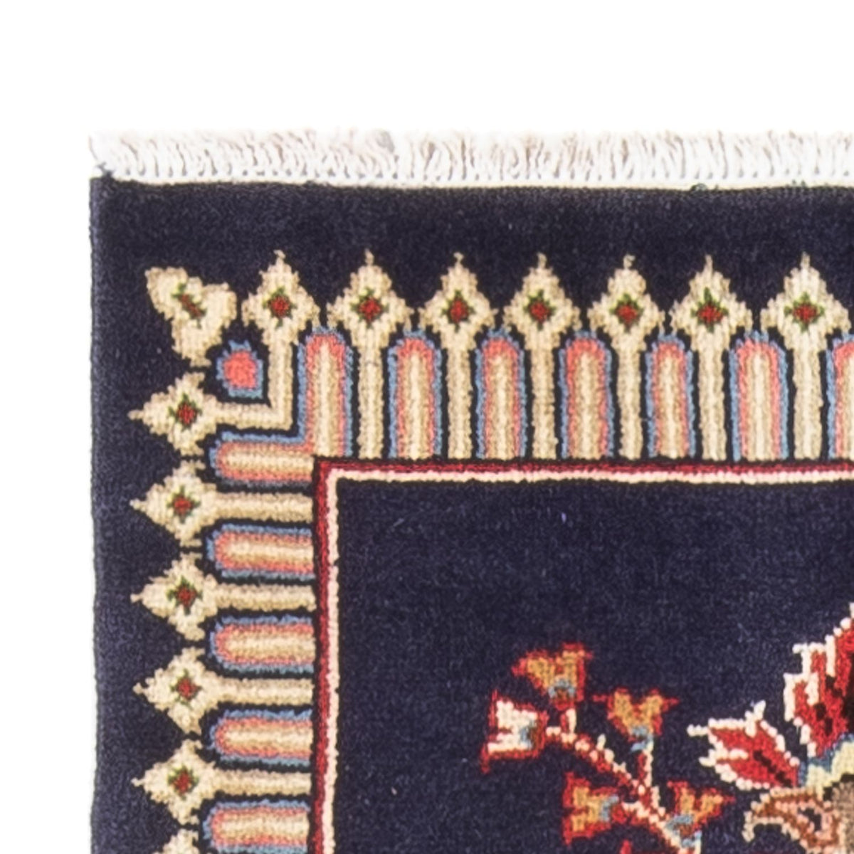 Dywan perski - Keshan - 128 x 64 cm - ciemnoniebieski