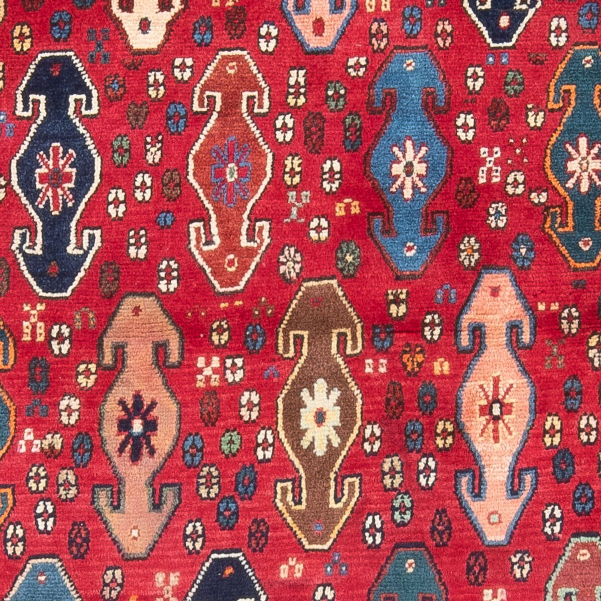 Perski dywan - Nomadyczny - 183 x 110 cm - czerwony