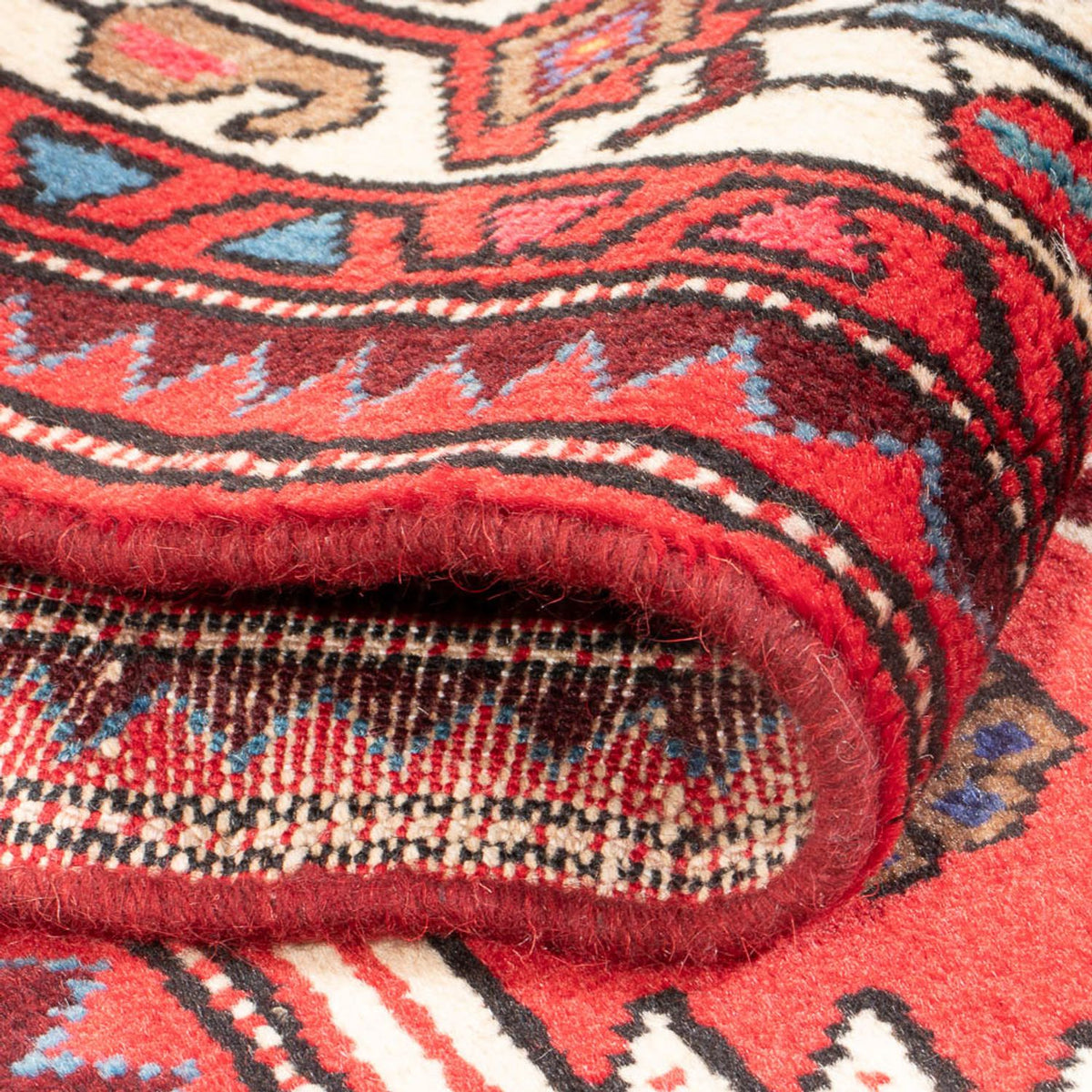 Perski dywan - Nomadyczny - 207 x 136 cm - czerwony