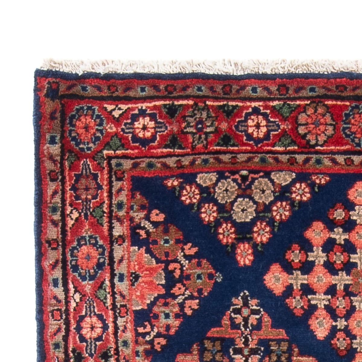 Biegacz Perski dywan - Nomadyczny - 204 x 96 cm - ciemnoniebieski