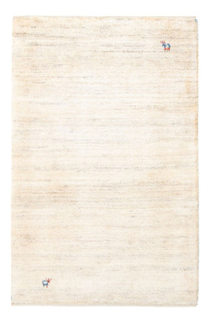 Dywan Gabbeh - perski - 127 x 83 cm - naturalna biel