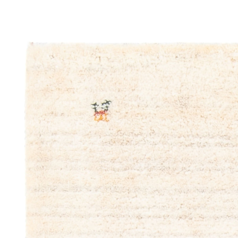 Dywan Gabbeh - perski - 146 x 73 cm - naturalna biel