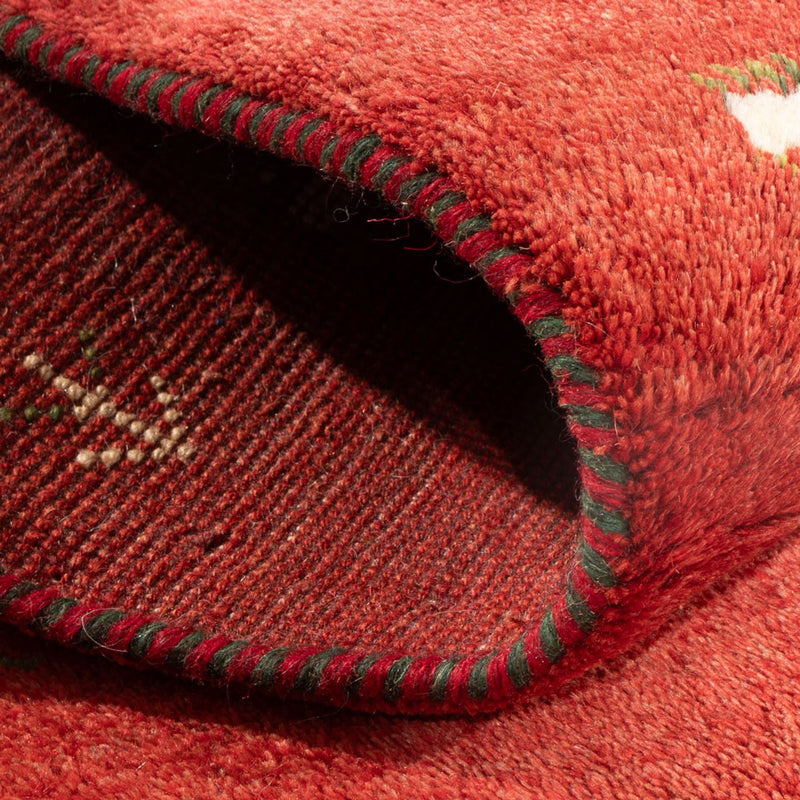 Dywan Gabbeh - perski - 123 x 79 cm - czerwony