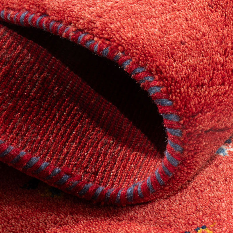 Dywan Gabbeh - perski - 123 x 83 cm - czerwony