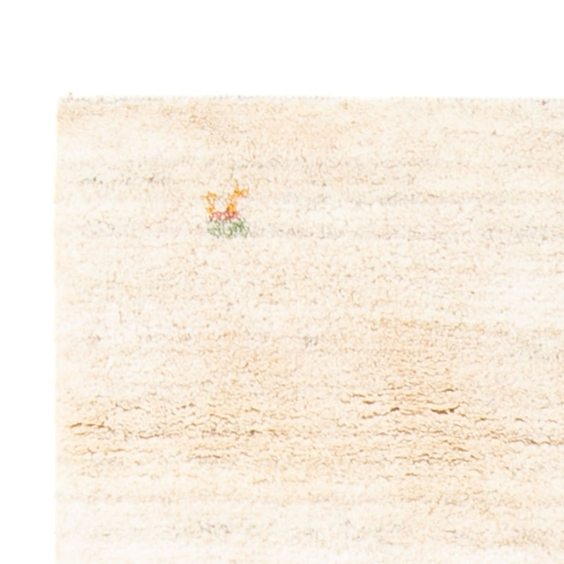 Dywan Gabbeh - perski - 144 x 71 cm - naturalna biel