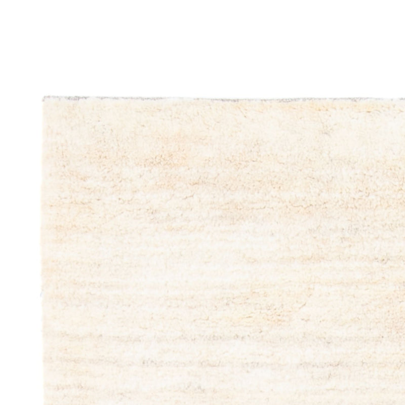 Biegacz Dywan Gabbeh - perski - 247 x 82 cm - naturalna biel