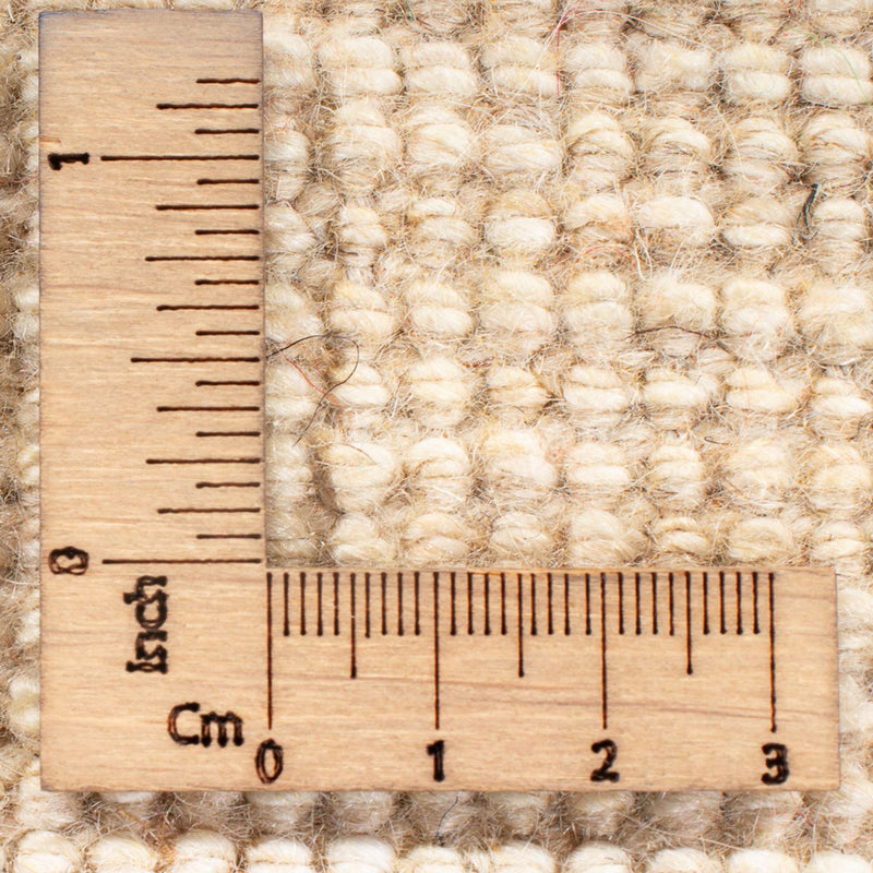 Biegacz Dywan Gabbeh - perski - 247 x 82 cm - naturalna biel