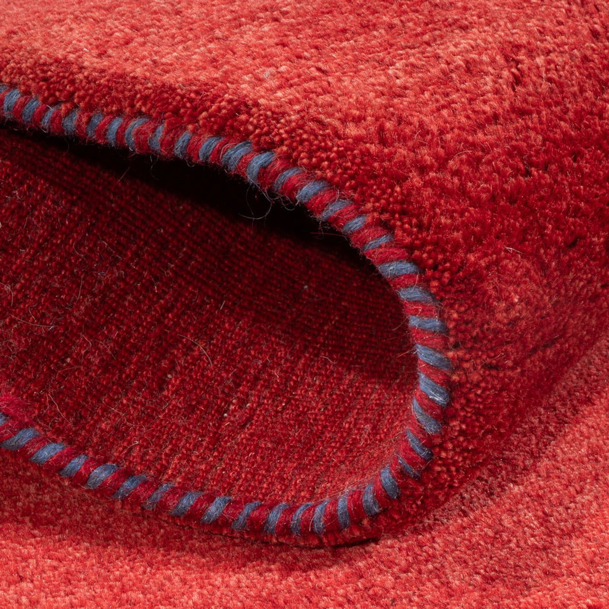 Biegacz Dywan Gabbeh - perski - 291 x 83 cm - czerwony