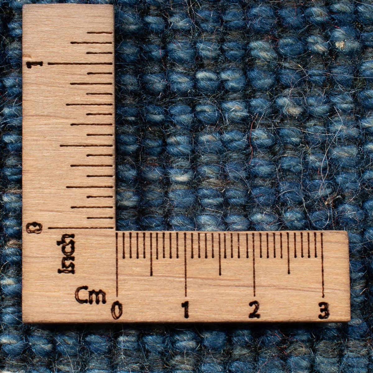 Dywan Gabbeh - perski - 88 x 62 cm - morski błękit