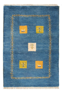 Dywan Gabbeh - perski - 89 x 59 cm - wielokolorowy