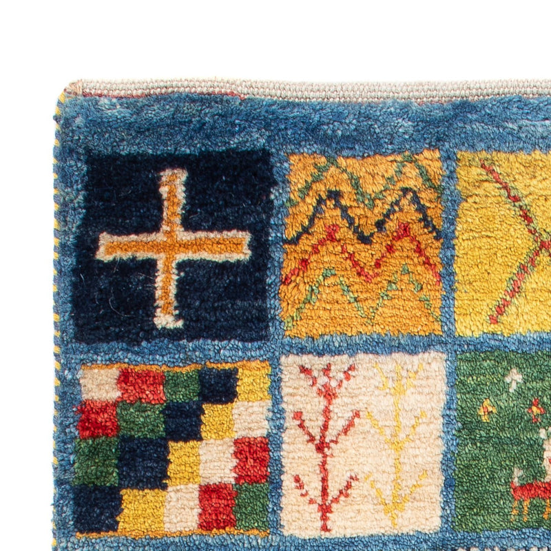 Dywan Gabbeh - perski - 98 x 61 cm - wielokolorowy