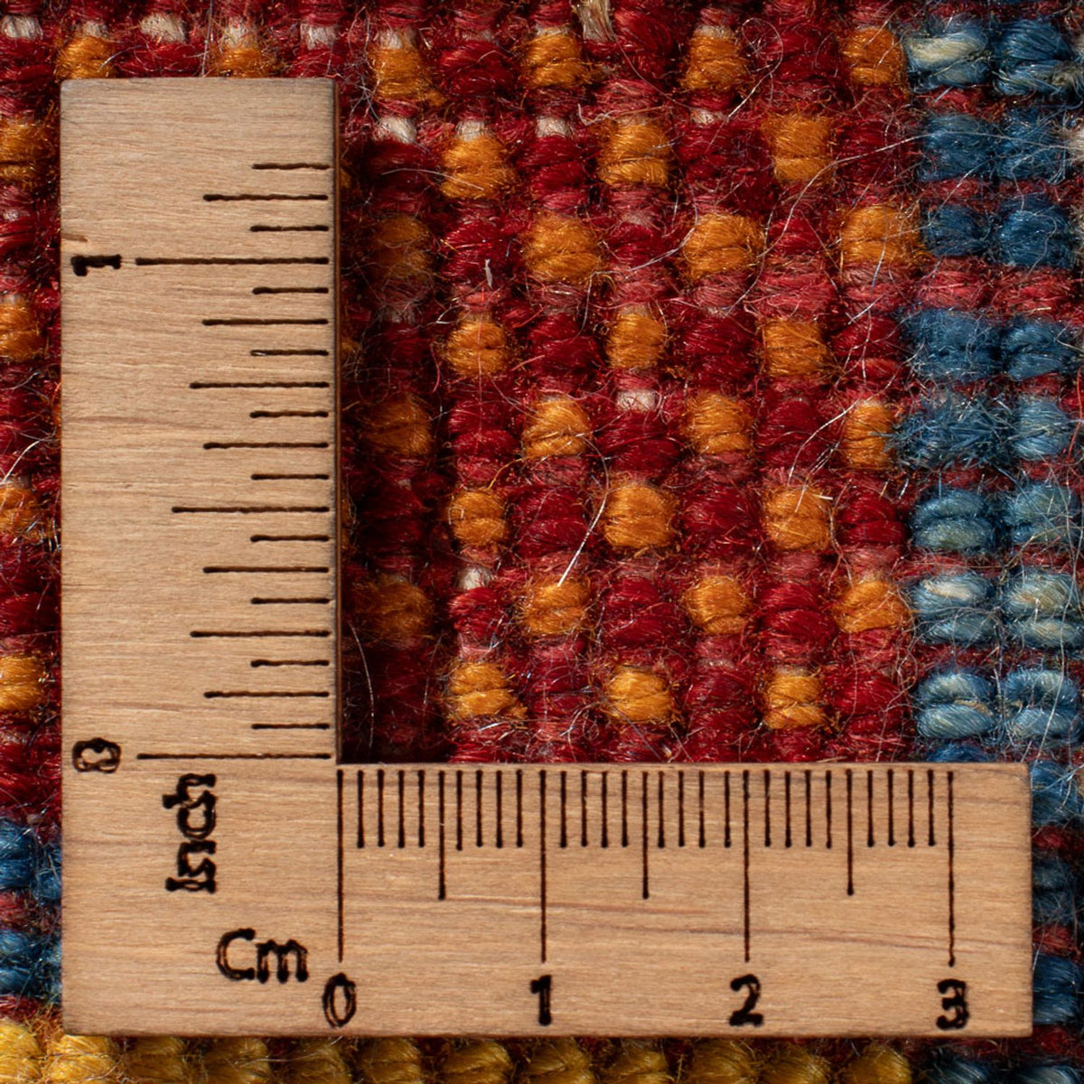 Dywan Gabbeh - perski - 98 x 61 cm - wielokolorowy