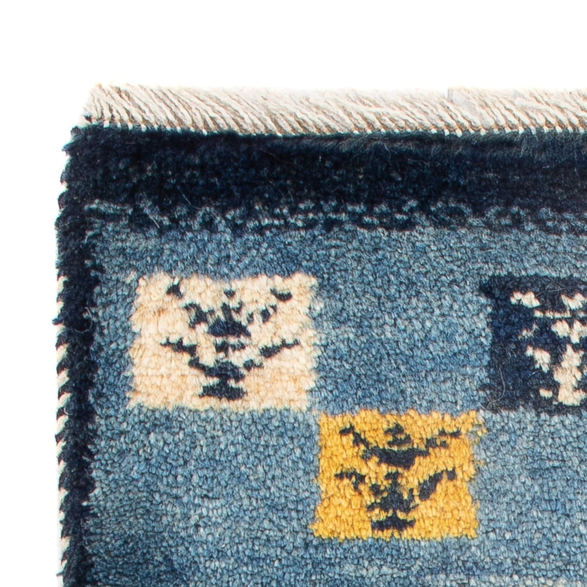 Dywan Gabbeh - perski - 60 x 40 cm - wielokolorowy