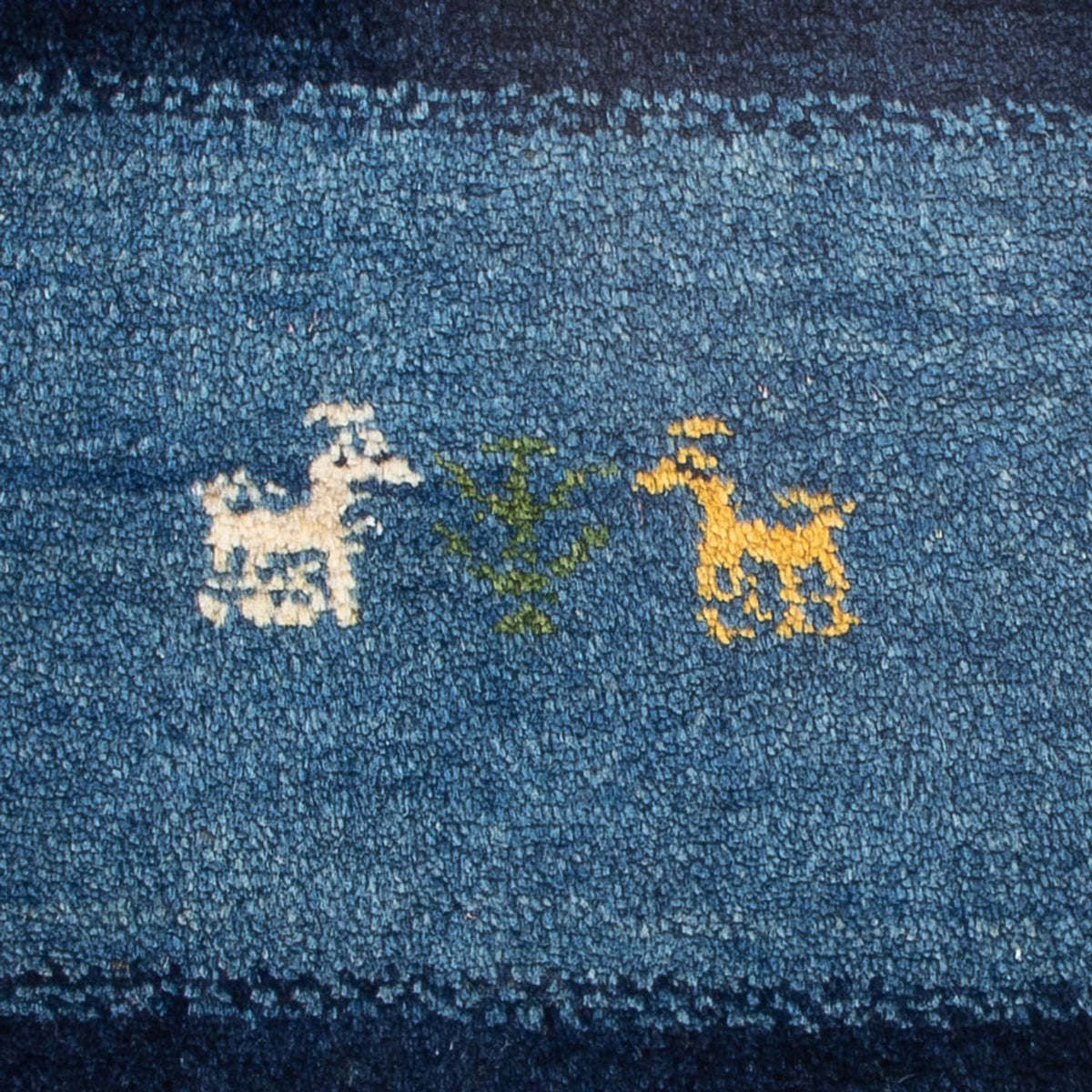 Dywan Gabbeh - perski - 60 x 40 cm - wielokolorowy