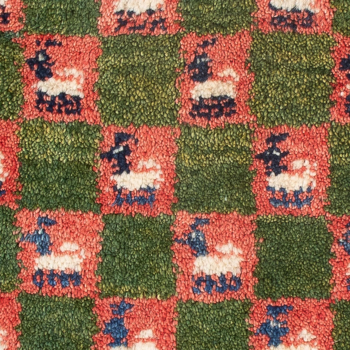 Dywan Gabbeh - perski - 60 x 40 cm - wielokolorowy