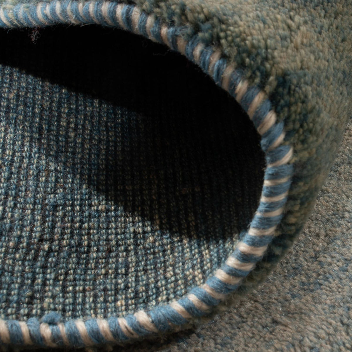 Dywan Gabbeh - perski - 153 x 102 cm - jasnoniebieski