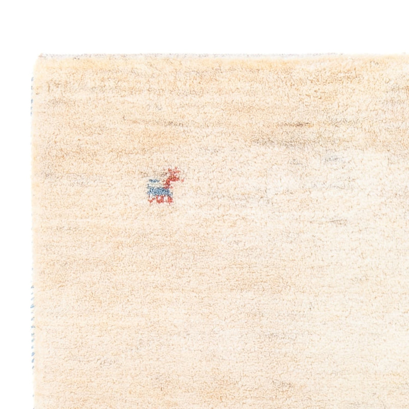 Dywan Gabbeh - perski - 152 x 98 cm - naturalna biel