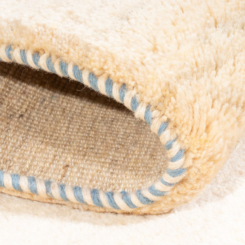 Dywan Gabbeh - perski - 152 x 98 cm - naturalna biel