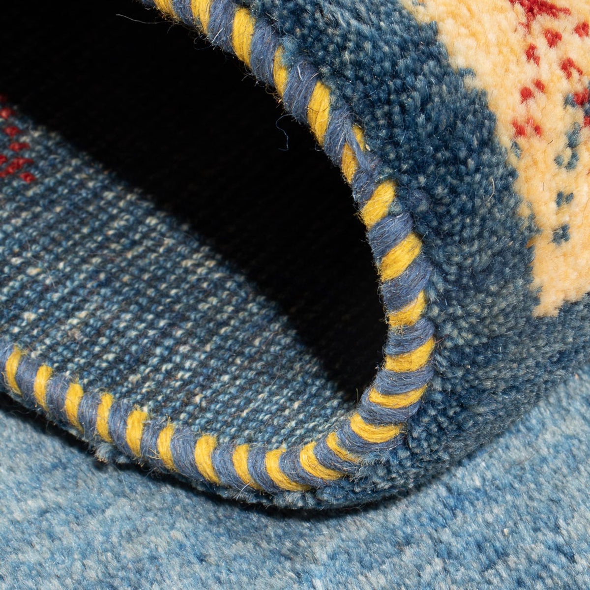 Biegacz Dywan Gabbeh - perski - 136 x 52 cm - wielokolorowy