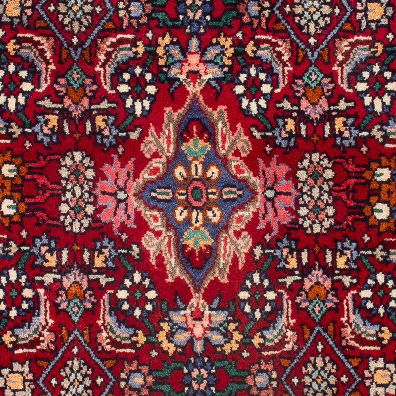 Dywan perski - Bijar - 80 x 52 cm - bordowa czerwień