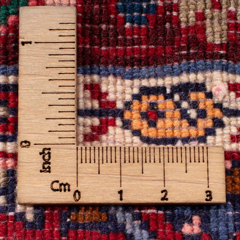 Dywan perski - Bijar - 76 x 55 cm - bordowa czerwień