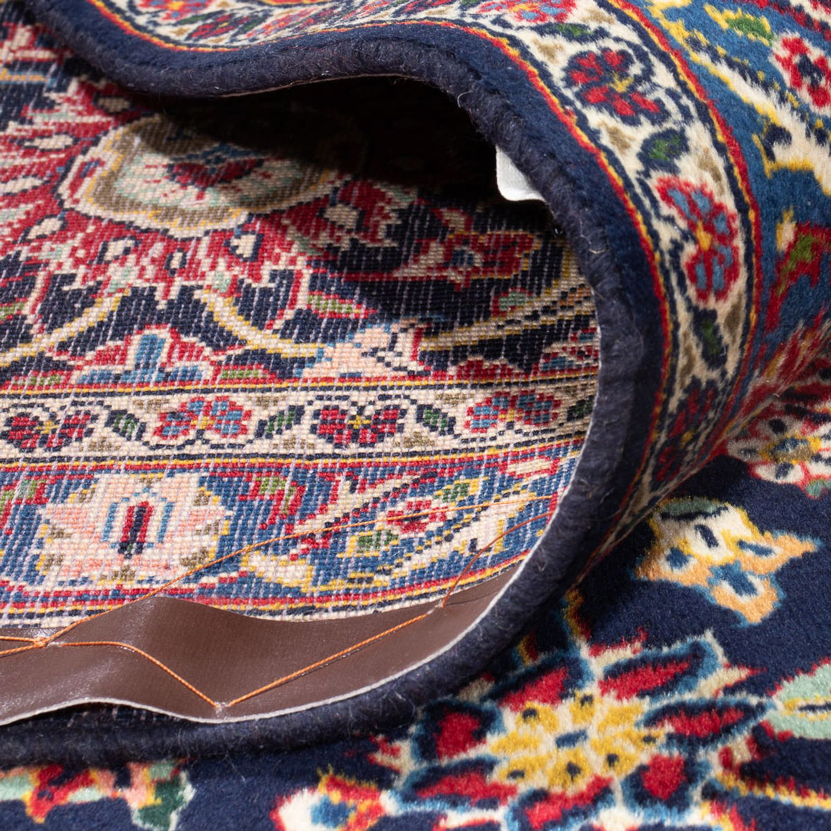 Dywan perski - Keshan - Antyk - 410 x 298 cm - ciemnoniebieski