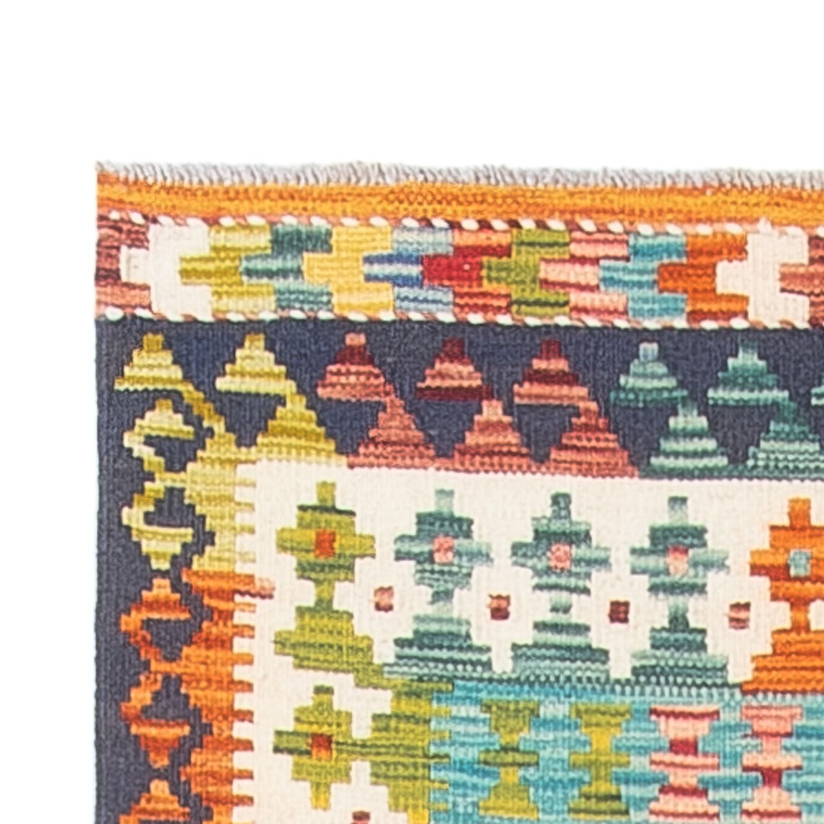 Biegacz Dywan Kelim - Splash - 280 x 85 cm - wielokolorowy