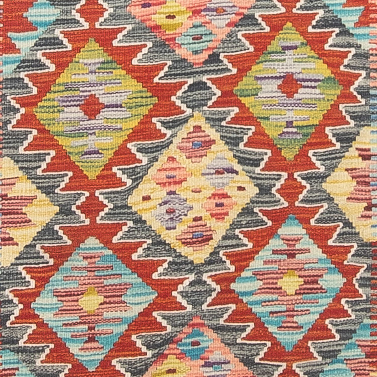 Biegacz Dywan Kelim - Splash - 286 x 78 cm - wielokolorowy