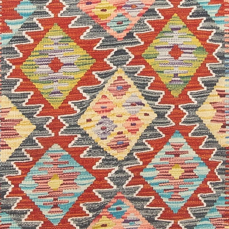 Biegacz Dywan Kelim - Splash - 286 x 78 cm - wielokolorowy