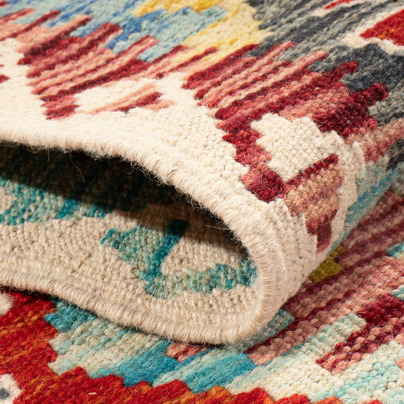 Biegacz Dywan Kelim - Splash - 286 x 78 cm - wielokolorowy