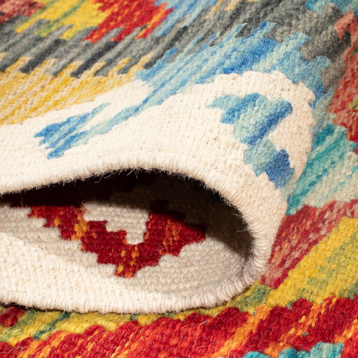 Biegacz Dywan Kelim - Splash - 232 x 80 cm - wielokolorowy