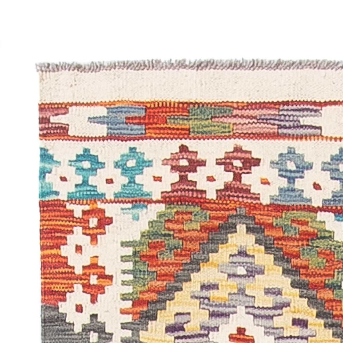 Biegacz Dywan Kelim - Splash - 255 x 74 cm - wielokolorowy