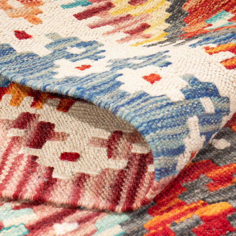 Biegacz Dywan Kelim - Splash - 255 x 74 cm - wielokolorowy