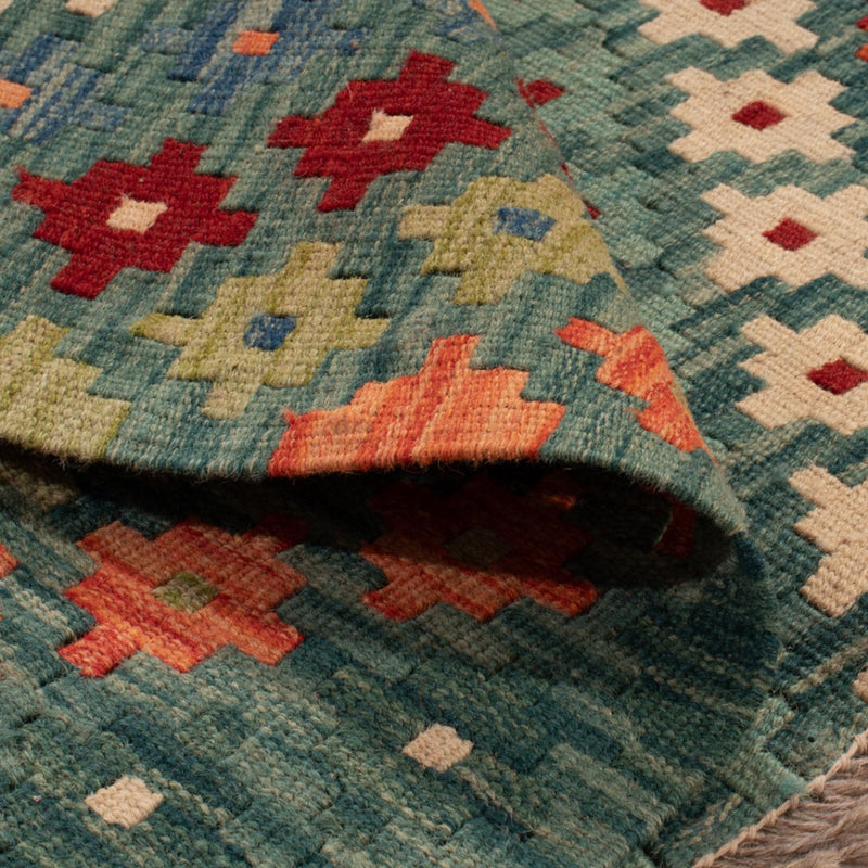 Dywan Kelim - Splash - 90 x 88 cm - wielokolorowy