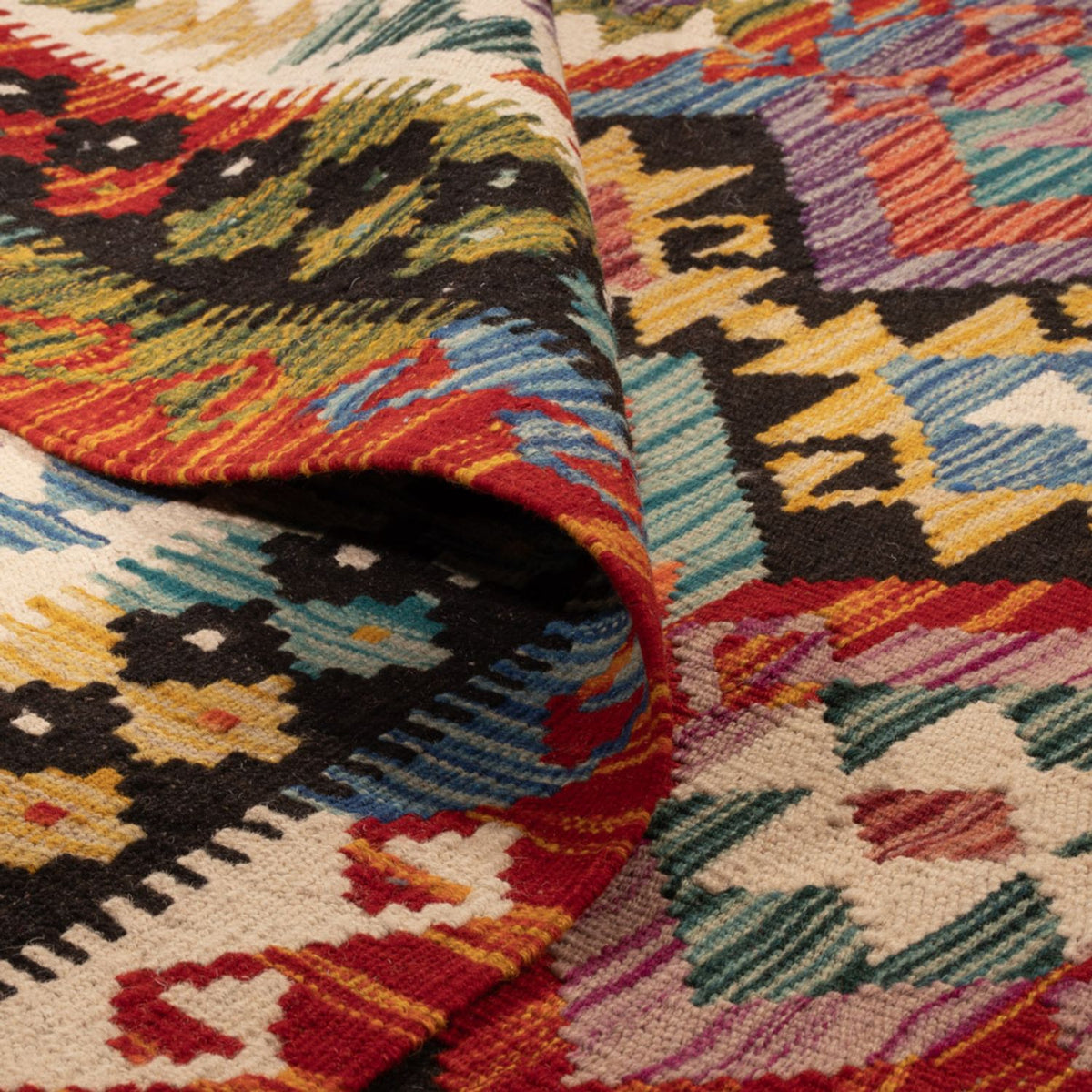 Dywan Kelim - Splash - 250 x 163 cm - wielokolorowy