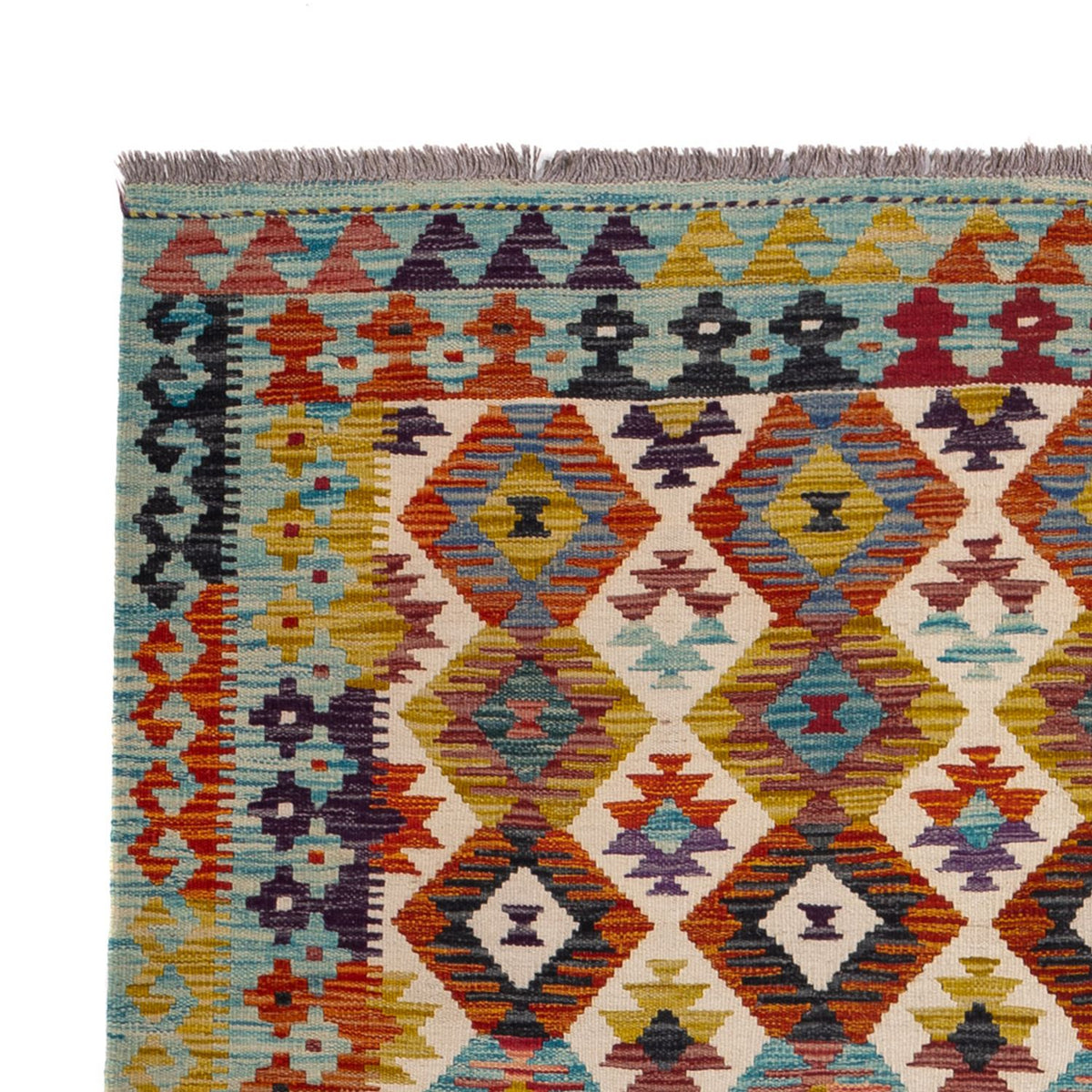 Dywan Kelim - Splash - 243 x 169 cm - wielokolorowy
