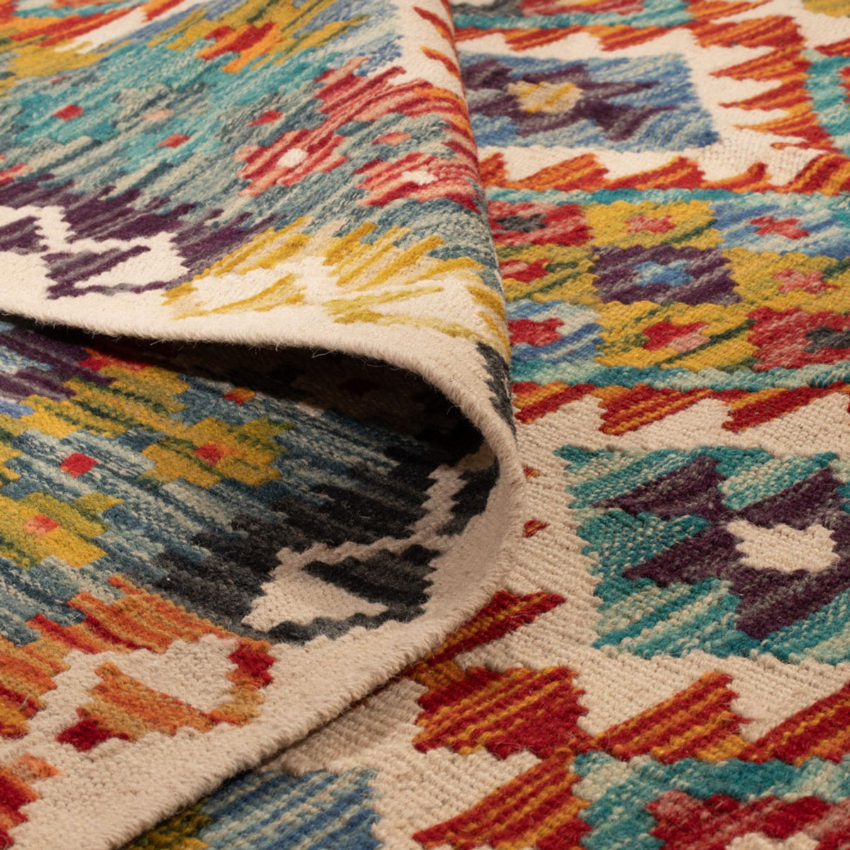 Dywan Kelim - Splash - 245 x 172 cm - wielokolorowy