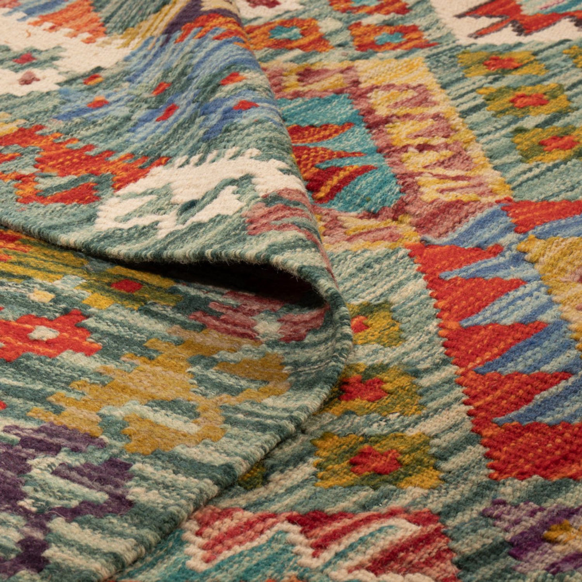 Dywan Kelim - Splash - 248 x 183 cm - wielokolorowy