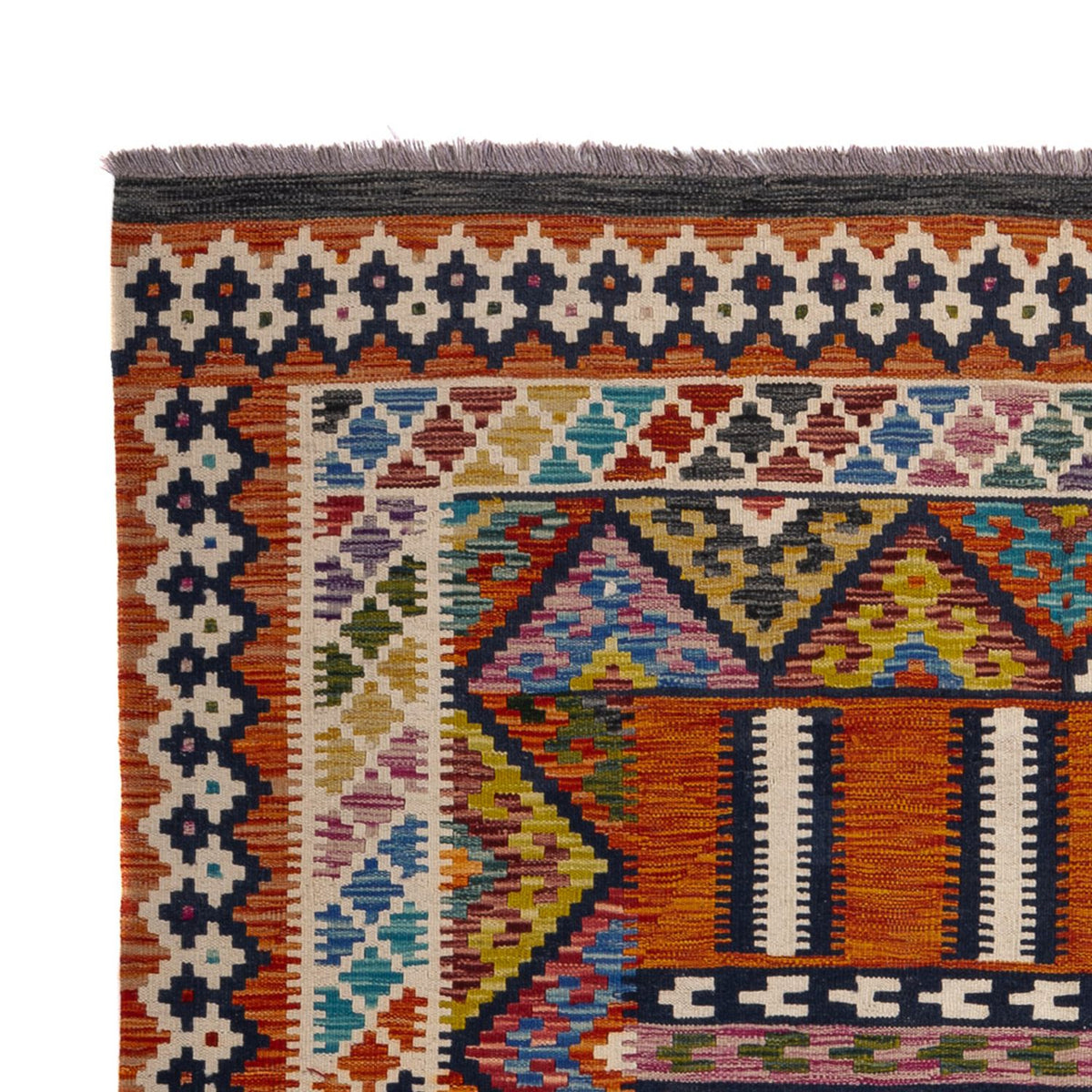 Dywan Kelim - Splash - 247 x 176 cm - wielokolorowy