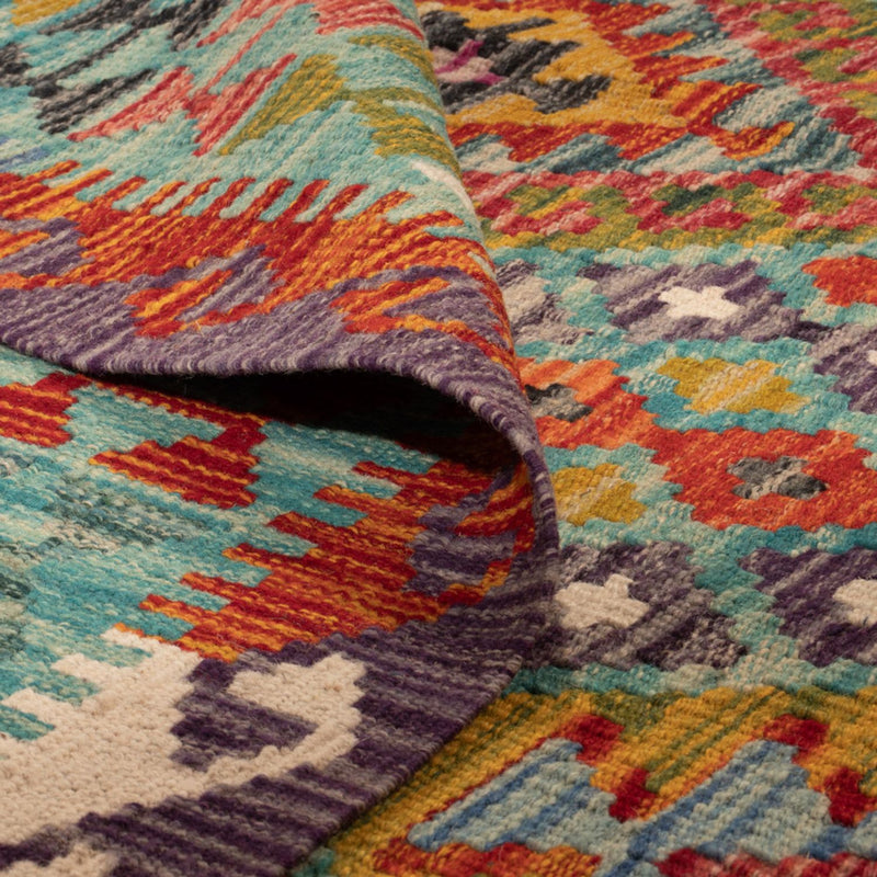 Dywan Kelim - Splash - 247 x 178 cm - wielokolorowy